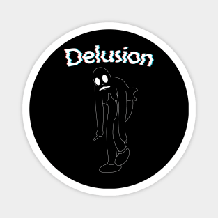 Delusion ghost black Magnet